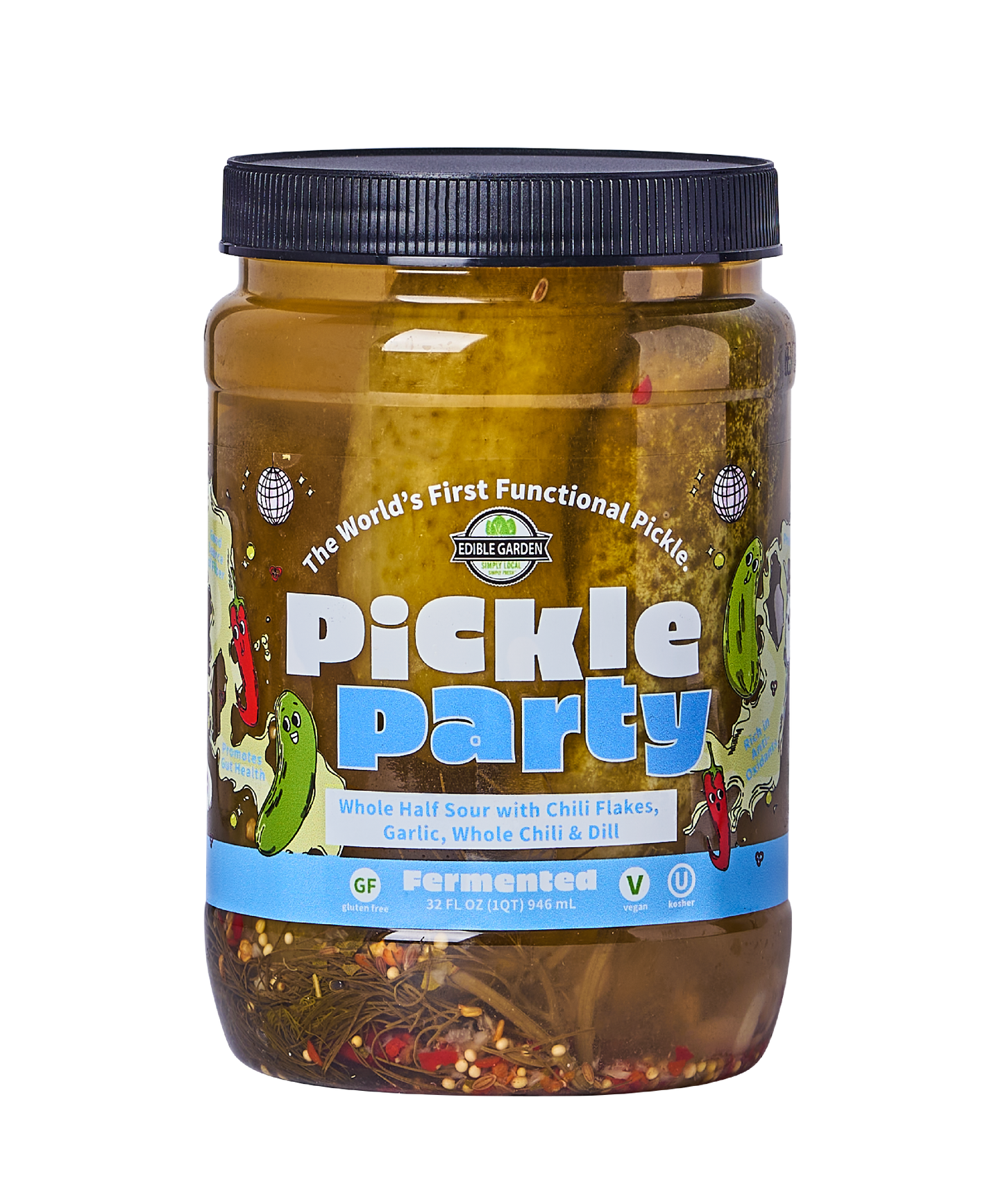 Edible Garden Pickle Party - Fermented Whole Half Sour
