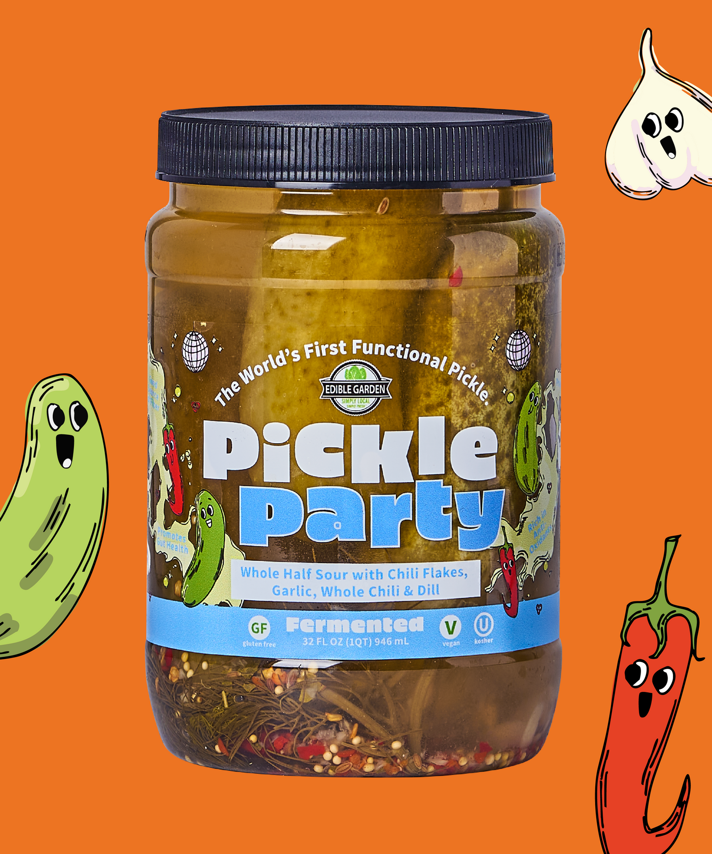 Edible Garden Pickle Party - Fermented Whole Half Sour