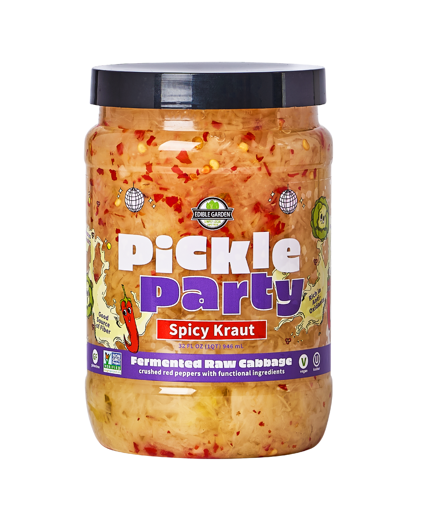 Edible Garden Pickle Party - Fermented Spicy Kraut