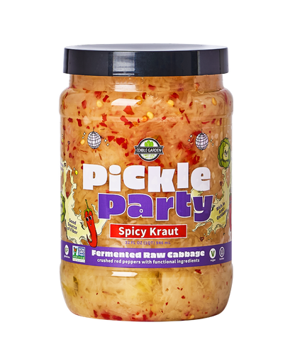 Edible Garden Pickle Party - Fermented Spicy Kraut